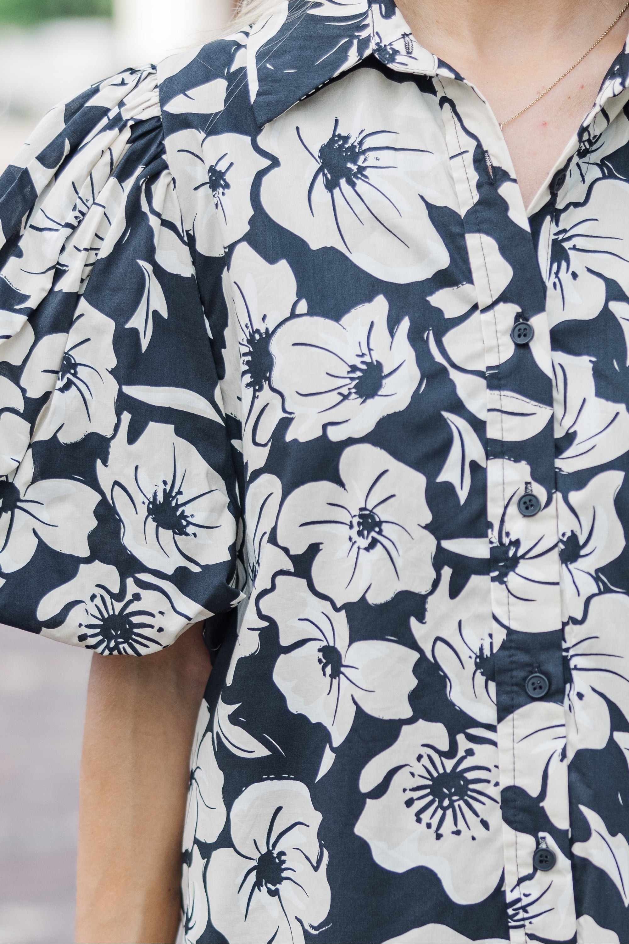 In My Eyes Black Floral Blouse
