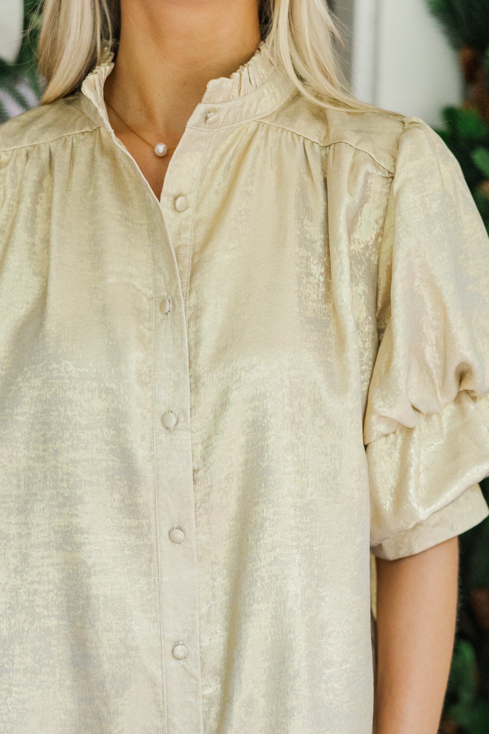 In Your Heart Gold Blouse